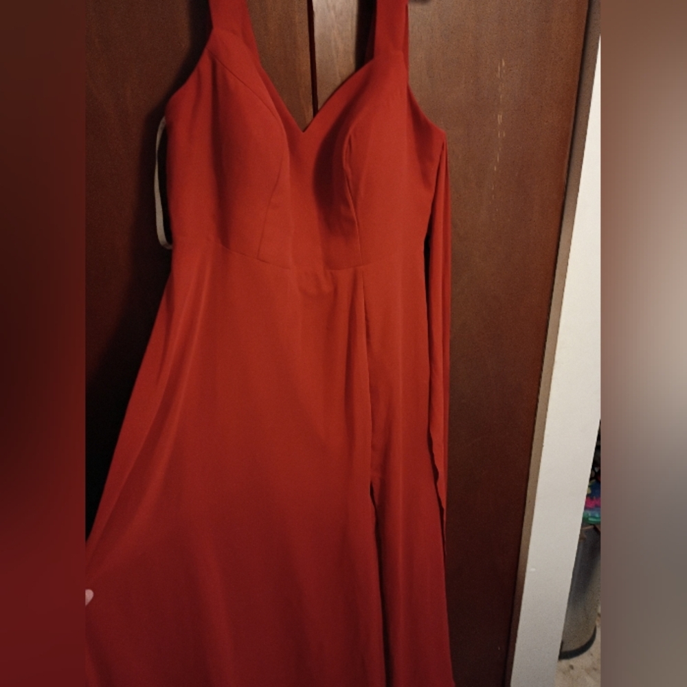 Beautiful Rust Coloured Formal Gown